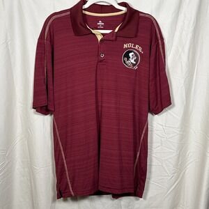 FSU Florida State Seminoles‎ Kinghts Apparel Mens Polo Size Large